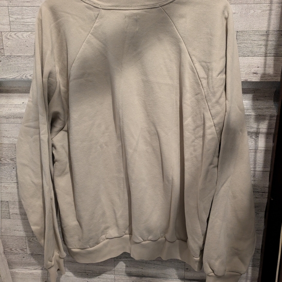 GAP Beige Fleece-Lined Sweatshirt Size Xl - Picture 4 of 5